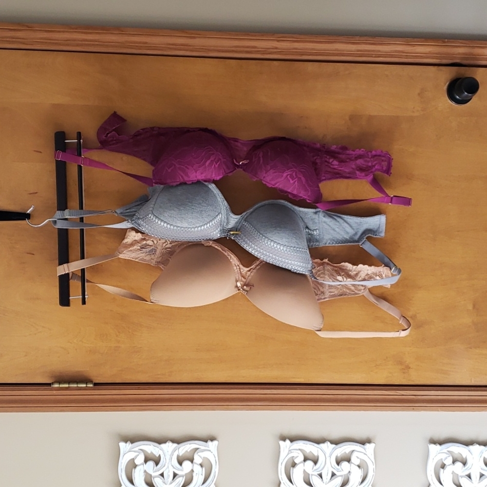 Three GUC Rachel Roy Bras 38DD